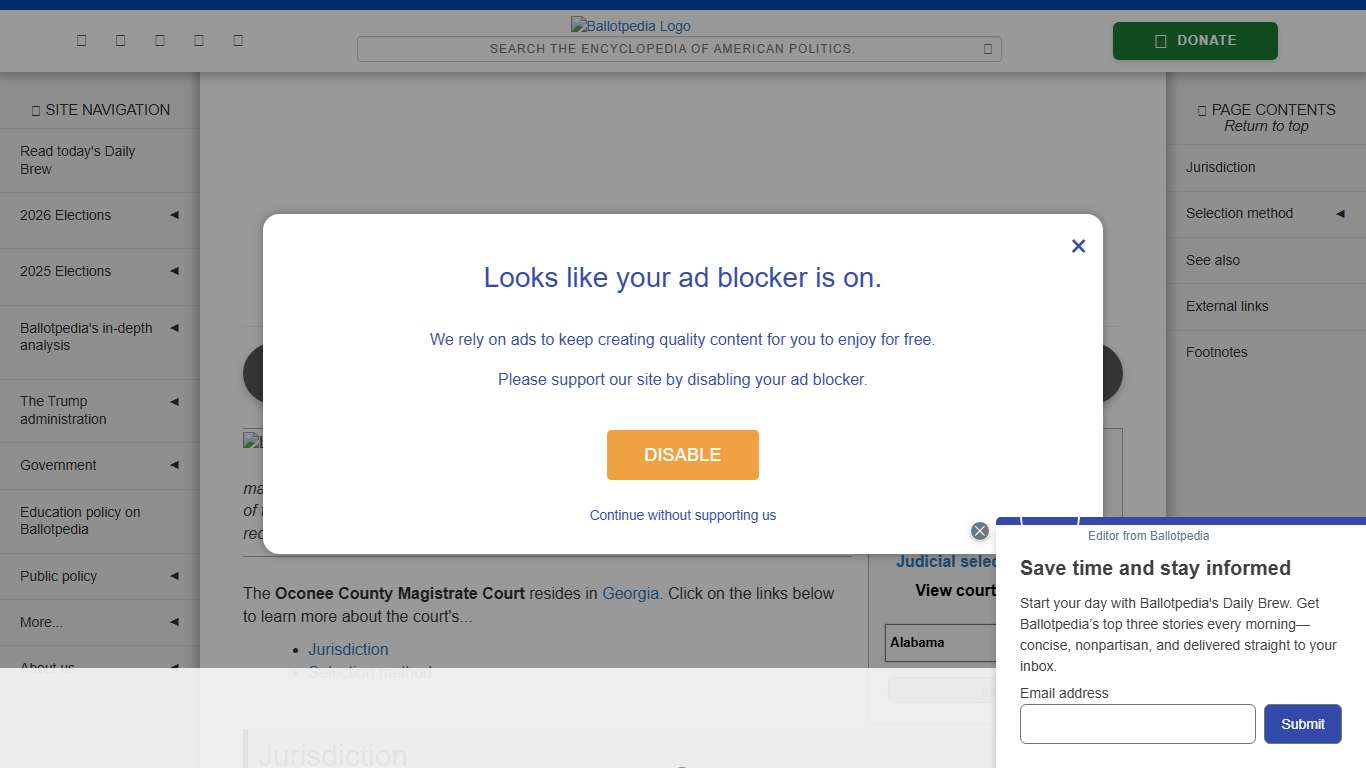 Oconee County Magistrate Court, Georgia - Ballotpedia